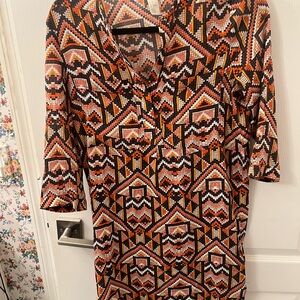 H&M Multicolor Geometric Dress